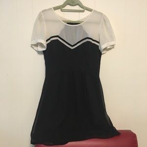 Urban Little Black & White Dress